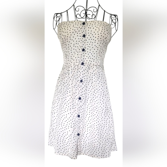 Papaya Polka Dot Strapless Dress - Picture 1 of 6